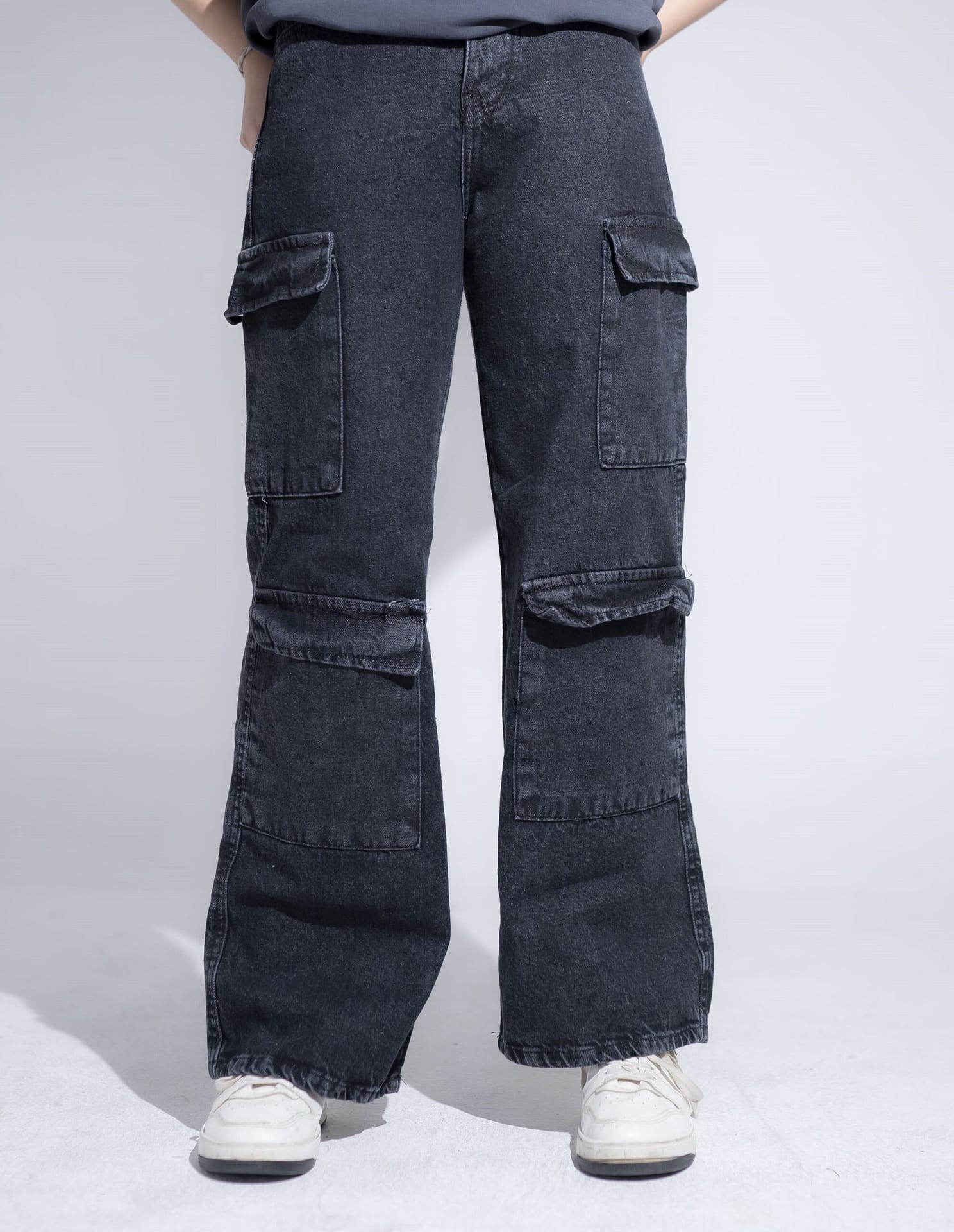 BLACK CARGO JEANS – Be Loco